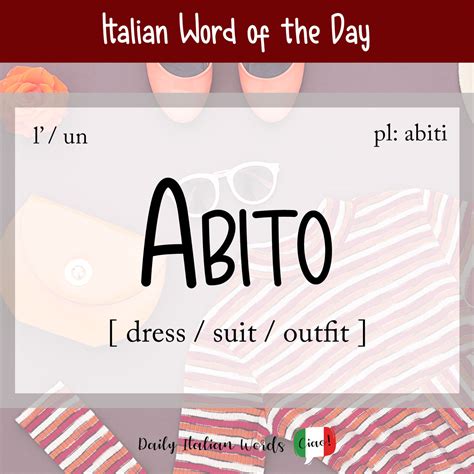 abbito prada|Italian Word of the Day: Abito (dress / suit / outfit).